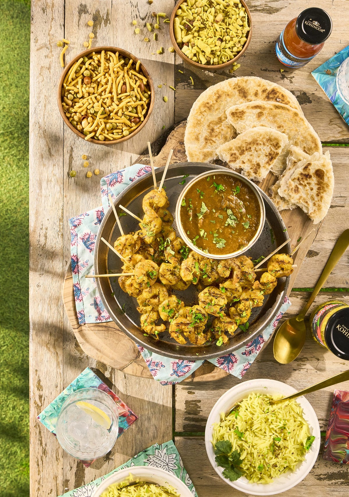 Masala Prawn Skewers