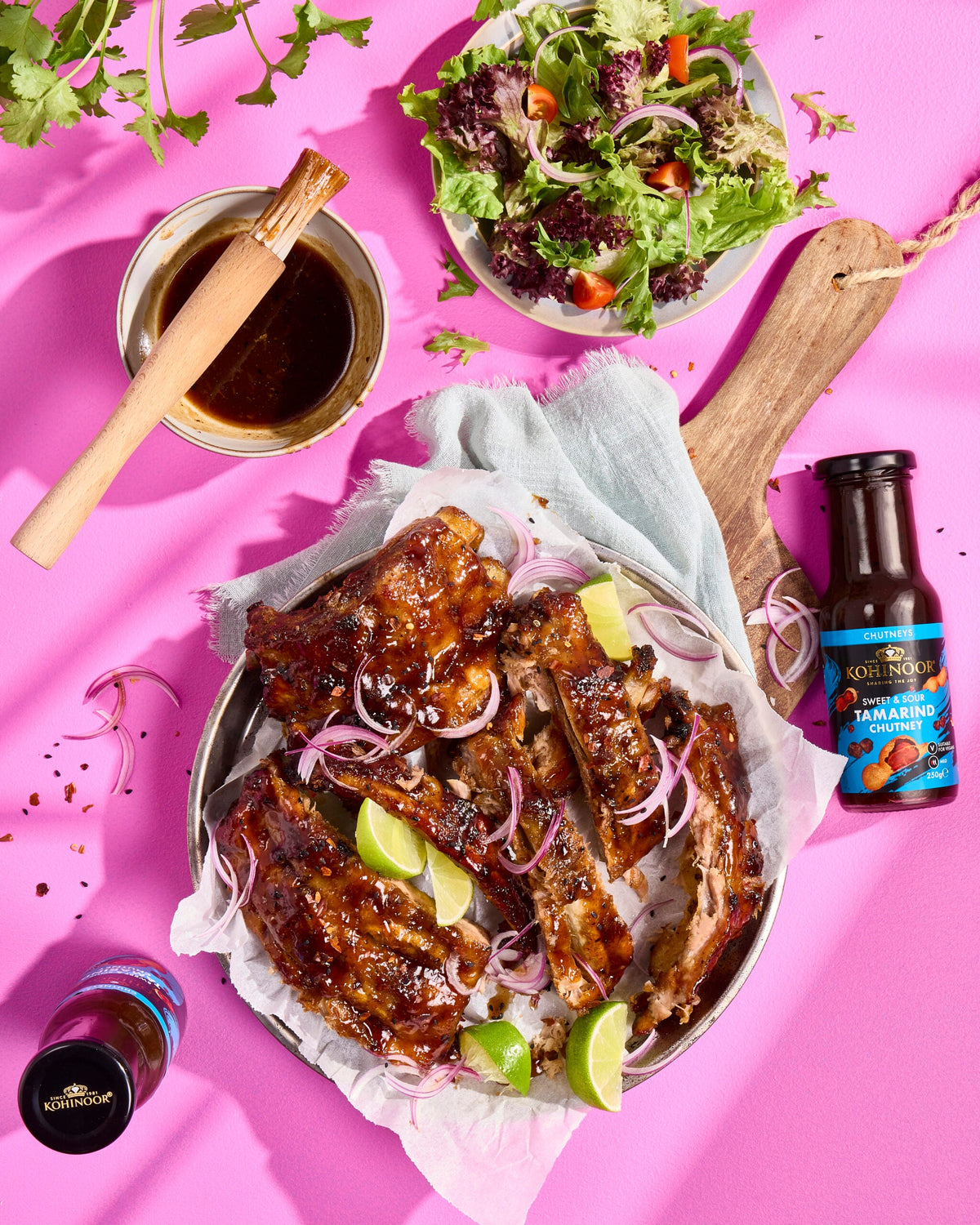 Spicy Tamarind Glazed Pork Ribs