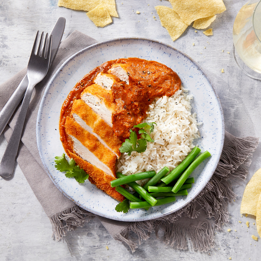 CrIspy Chicken in Butter Chicken Sauce