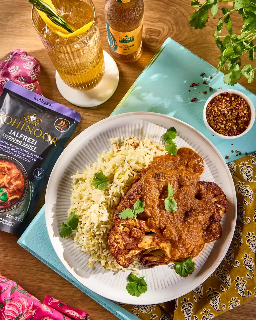 Tandoori Cauliflower Steak with Jalfrezi Sauce