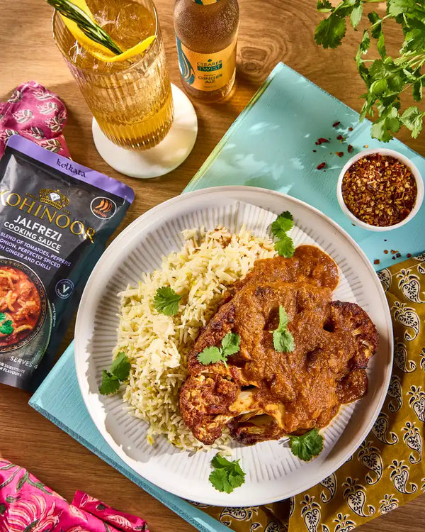 Tandoori Cauliflower Steak with Jalfrezi Sauce