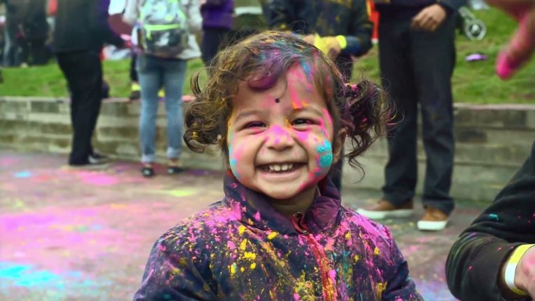 Sharing the joy at Holi Festival