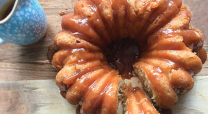 Spiced toffee apple cake recipe